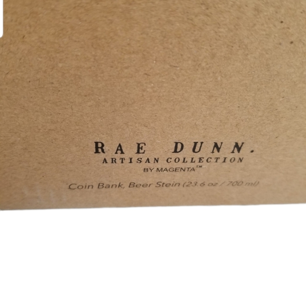 Rae Dunn Beer Stein and Beer Fund Bank - Picture 8 of 8